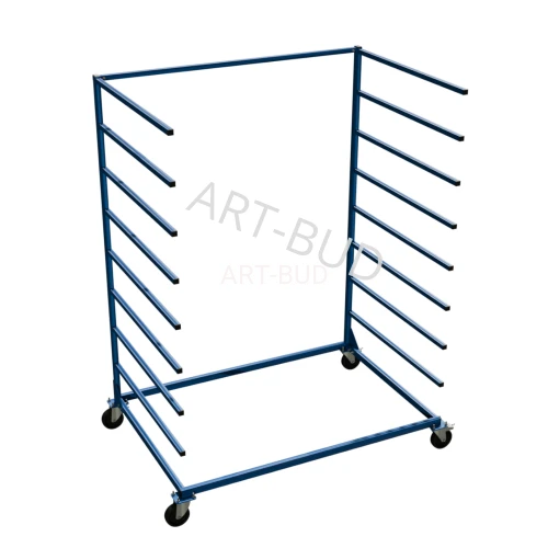 Wózek regałowy stolarski Mobilny regał wspornikowy jednostronny 1500x1000