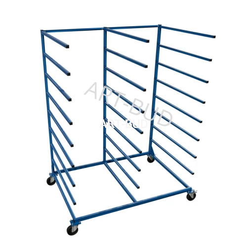 Wózek regałowy stolarski Mobilny regał wspornikowy jednostronny 1500x1000x3