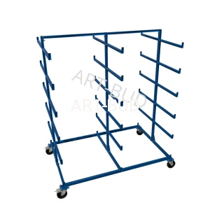 Wózek regałowy Mobilny regał wspornikowy 1500x1000 podwójny