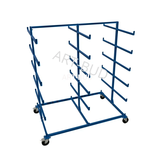 Wózek regałowy Mobilny regał wspornikowy 1500x1000 podwójny