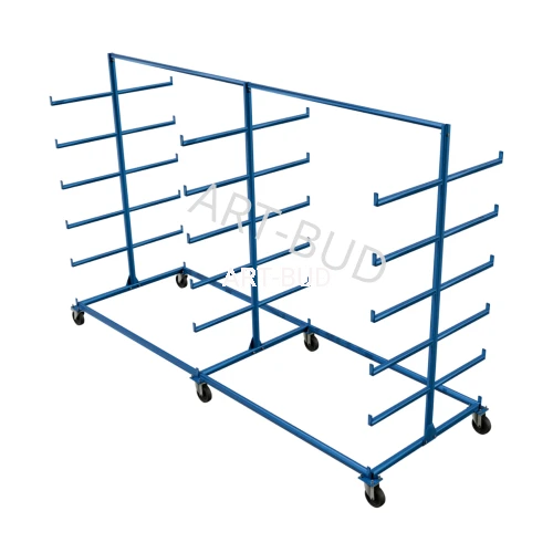  Wózek regałowy, Mobilny regał wspornikowy 3000x1000