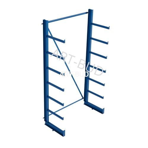Spawany regał wspornikowy równoramienny  jednostronny  2500x1350x635mm
