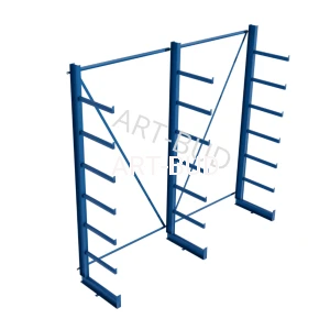 Spawany regał wspornikowy równoramienny  jednostronny  2500x2700x635mm 