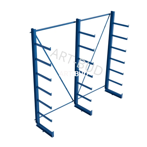 Spawany regał wspornikowy równoramienny  jednostronny  2500x2700x635mm 