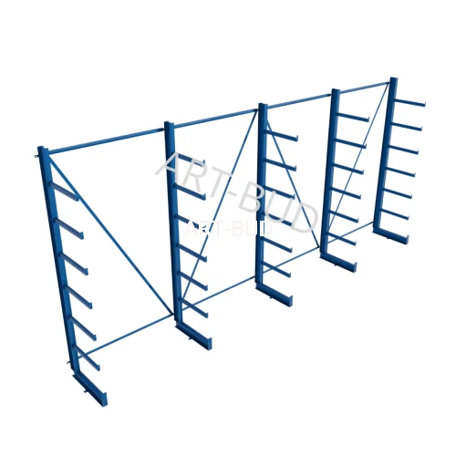 Spawany regał wspornikowy równoramienny  jednostronny  2500x5400x635mm 