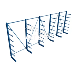 Spawany regał wspornikowy równoramienny  jednostronny  2500x6750x635mm 