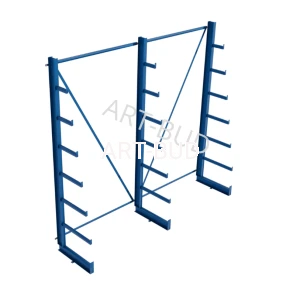 Spawany regał wspornikowy  choinkowy  jednostronny  2500x2700x635mm 