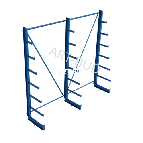 Spawany regał wspornikowy  choinkowy  jednostronny  2500x2700x635mm 