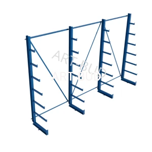 Spawany regał wspornikowy  choinkowy  jednostronny  2500x4050x635mm 
