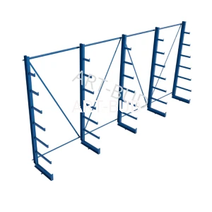 Spawany regał wspornikowy  choinkowy  jednostronny  2500x5400x635mm 