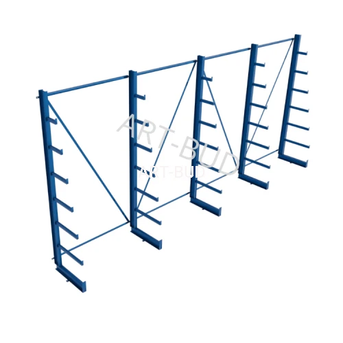 Spawany regał wspornikowy  choinkowy  jednostronny  2500x5400x635mm 