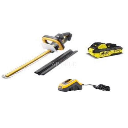 Nożyce do żywopłotu akumulatorowe w zestawie z akumulatorem i ładowarką Kaltmann