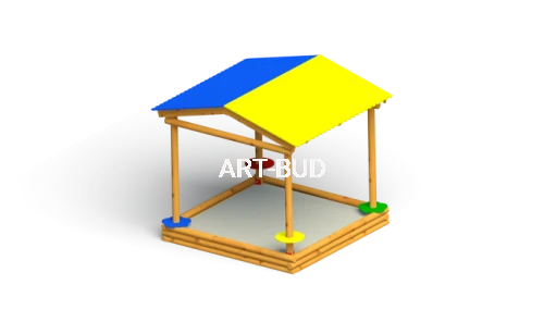 Piaskownica z  zadaszeniem