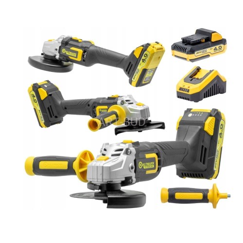 Szlifierka kątowa 20 V z akumulatorem 4.0 Ah i ładowarką Kaltmann Titanium - KTI-BSK20V 4.0SET