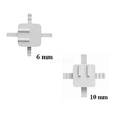 Krzyżyki montażowe do pustaków szklanych  6-10mm  25 szt 