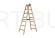 Drabina drewniana Drabest 211 cm 2x7