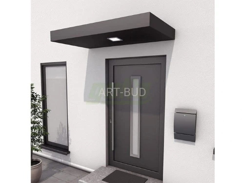 Zadaszenie daszek nad drzwi płaski BS 160-200-250 x 90 cm antracyt Gutta