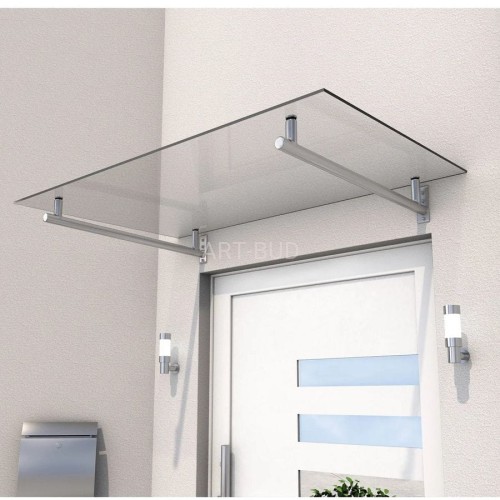 Zadaszenie daszek nad drzwi HD 140-160 x 80 cm ze szkła laminowanego Gutta