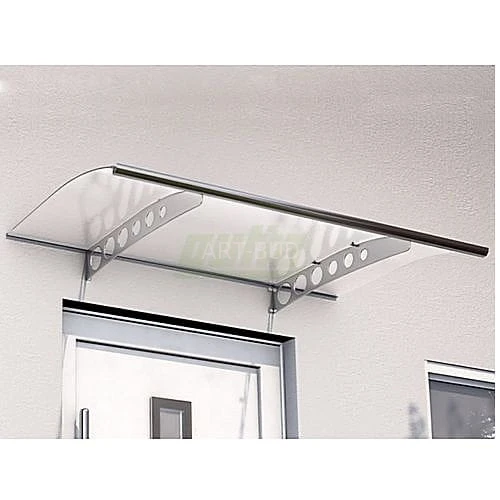 Daszek nad drzwi Gutta SWING PT/ET 160–300x90 cm z akrylu – efekt stali