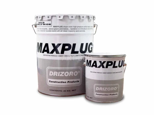 MAXPLUG – zaprawa szybkowiążąca do uszczelniania przecieków i naprawy betonu Drizoro