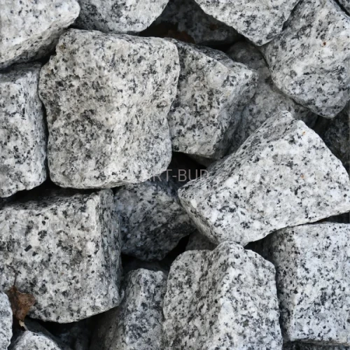 Kostka granitowa szara łupana 4/6 cm  