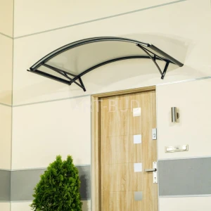 Zadaszenie łukowe nad drzwi 150x 80 cm na wspornikach Apus