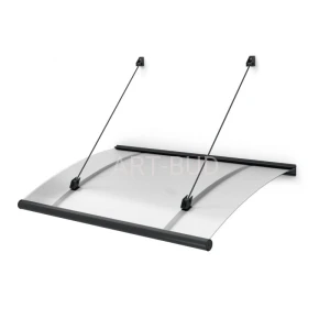 Daszek nad drzwi z akrylu Rubin 151x94x30 cm