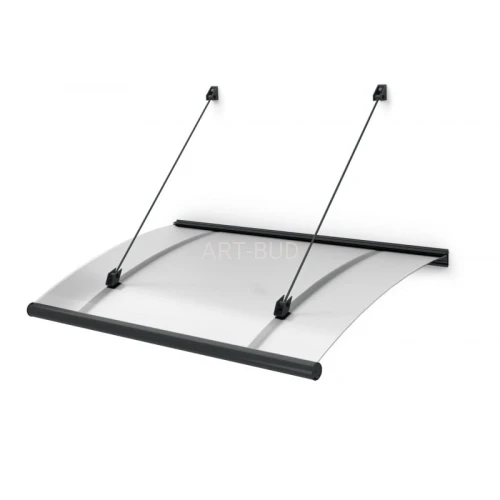 Daszek nad drzwi z akrylu Rubin 151x94x30 cm