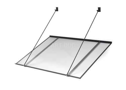 Daszek nad drzwi SP 1 – klasyczny poliwęglanowy daszek wejściowy 120 x 70 cm