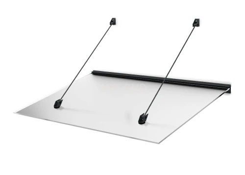 Daszek nad drzwi Lazur 150x97 cm zadaszenie z rynną i uszczelką