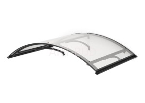 Daszek Leo akrylowy na wspornikach nad drzwi wejściowe 158x90x28 cm