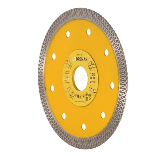 Tarcza diamentowa X-TYPE 125x22,23x1,2 B203-01 BRENAR