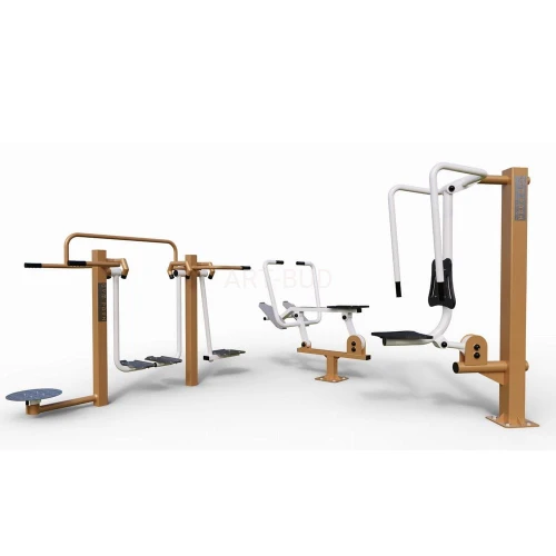Zestaw 3 urządzeń 5 funkcji kompletna siłownia zewnętrzna