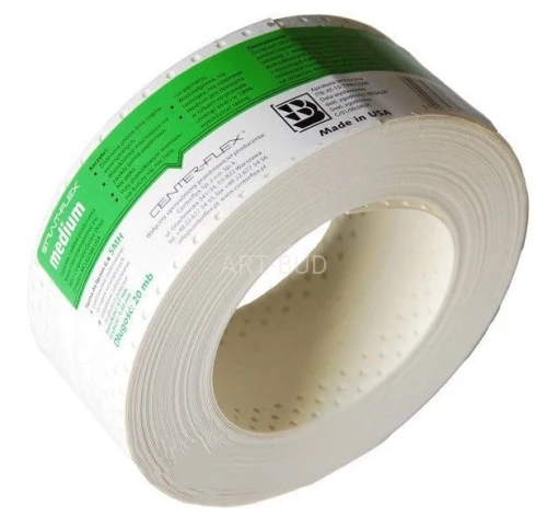 Taśma do rogów wewnętrznych i płaskich połączeń płyt g/k SMH-MEDIUM(zielona ) 30mb