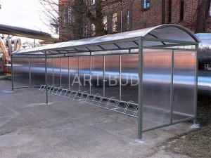 Wiata rowerowa zadaszona ALFA