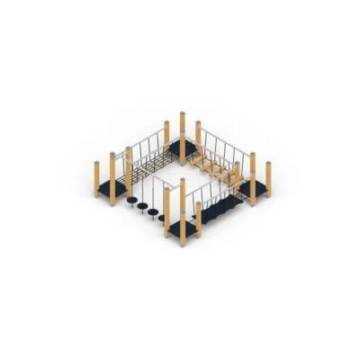 Zestaw małej architektury ZMSZ-066B metalowy plac zabaw urządzenia
