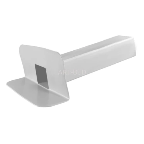 Wpust attykowy do membran TPO długość 425 mm, wymiar 65 100 mm i 100 x 100 mm