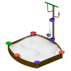 Piaskownica prostokątna PS-008 Garden z wiaderkiem plac zabaw