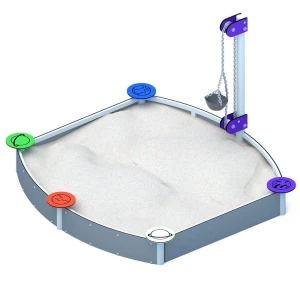 Piaskownica prostokątna PS-008 Space z wiaderkiem plac zabaw