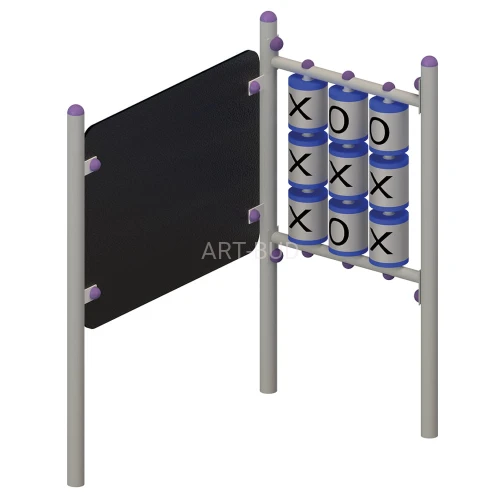 Tablica do malowania i „kółko i krzyżyk” na plac zabaw WS-009