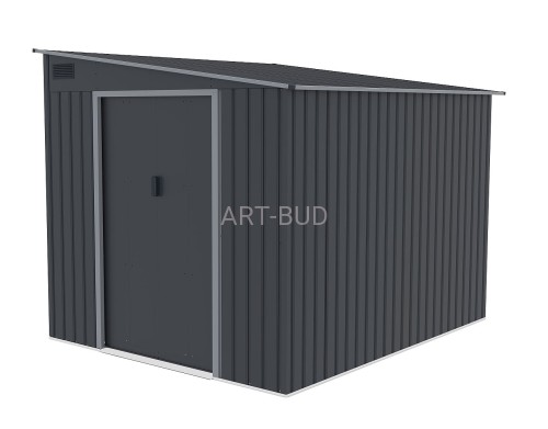 Domek ogrodowy metalowy LANITPLAST WANDHAUS 78 antracyt