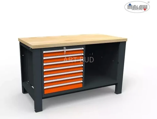 Stół warsztatowy ST14/08 Dwójka 1400 mm 7 szuflad narzędzia