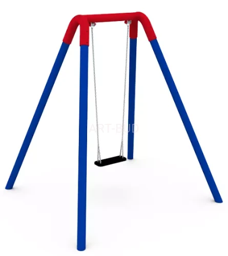 Huśtawka na plac zabaw pojedyncza profil  okrągły