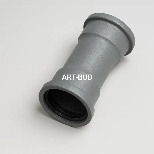 Żeliwny dwukielich z uszczelką złącze