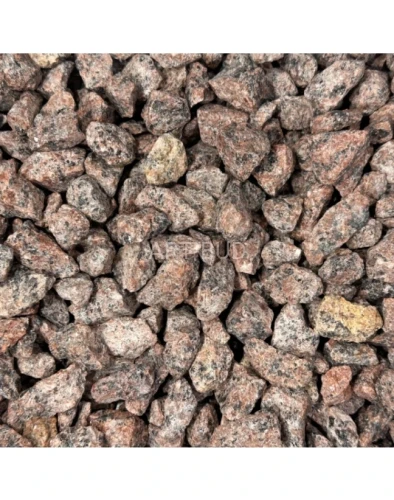 Grys Granito Rosso 8-16 mm 20 kg dekoracyjny kamień ogrodowy czerwony 