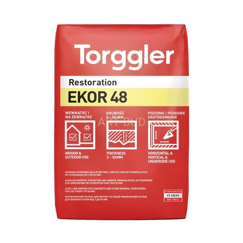  Ekor 48 cementowa zaprawa naprawczo wyrownawcza M20 do betonu 3–50 mm