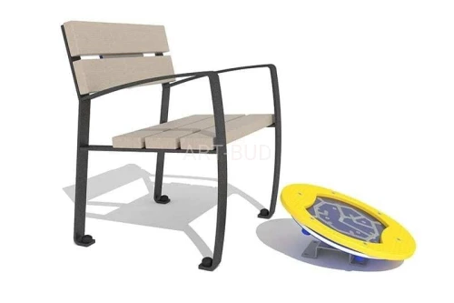  Ławka z ruchomą platformą i labiryntem Active Senior rehabilitacyjna do stawów skokowych