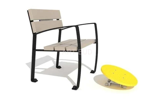  Zestaw Ławka z Ruchomą Platformą 1 do Ćwiczeń Równowagi Active Senior