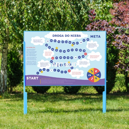  Tablica edukacyjna Droga do Nieba z grą ścieżkową rozwijająca koncentrację dzieci