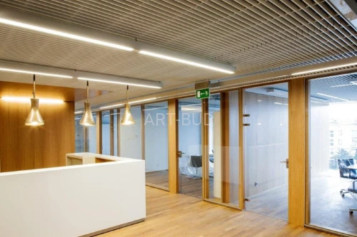 Sufit metalowy rastrowy Open Line 50‑86×400 mm